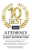 Client Satisfaction / American Institute of Personal Injury Attorneys - Badge